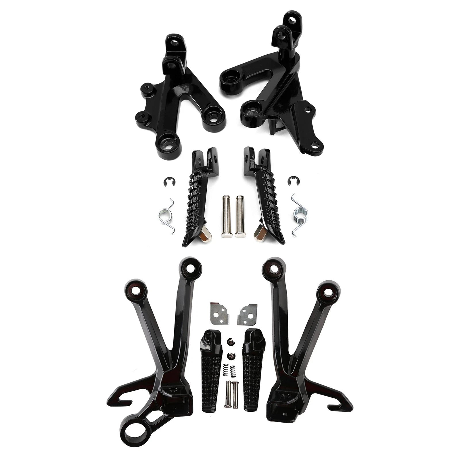 Footrests Peg Bracket Set for Suzuki GSXR1000 (2003–2004) Black