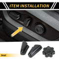 Set of 4 Carbon Fiber Pattern Seat Switch Control Button Trim for Toyota Tacoma (2016–2023)