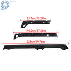 8Pcs Rocker Panel Black for Silverado Sierra 1500 Crew Cab (1999–2007)