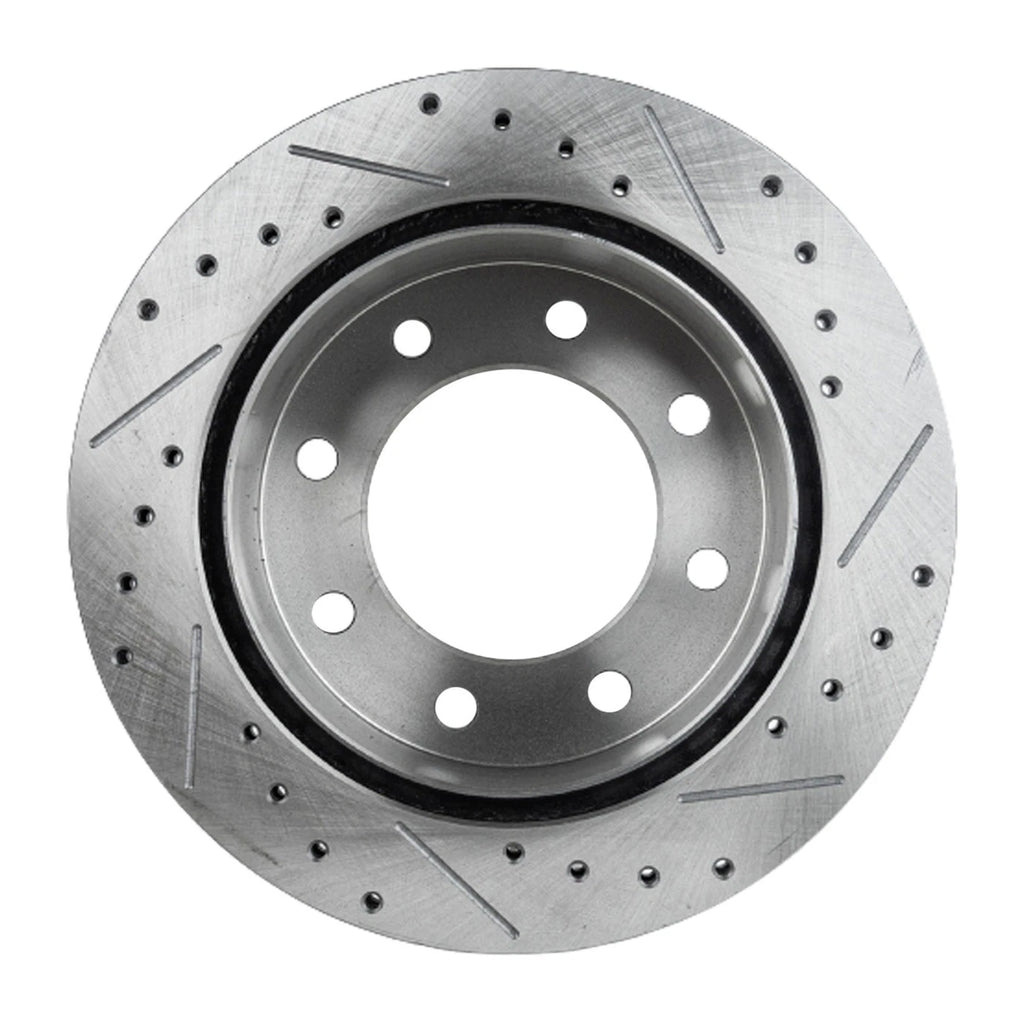 Disc Brake & Pad Kit for Chevy Express 3500 (2004–2020) Rear Cross-Drilled