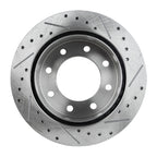 Disc Brake & Pad Kit for Chevy Express 3500 (2004–2020) Rear Cross-Drilled