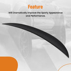 Trunk Lip Spoiler for BMW E93 3 Series M3 (2007–2013) Gloss Black ABS