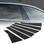 Set of 6 Car Pillar Window Trim Covers for Chevrolet Impala (2006–2013) Black