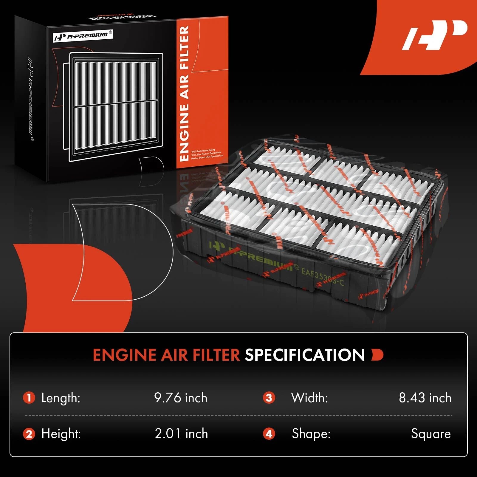 2X Engine Air Filter for Mitsubishi Diamante (1997-2004)