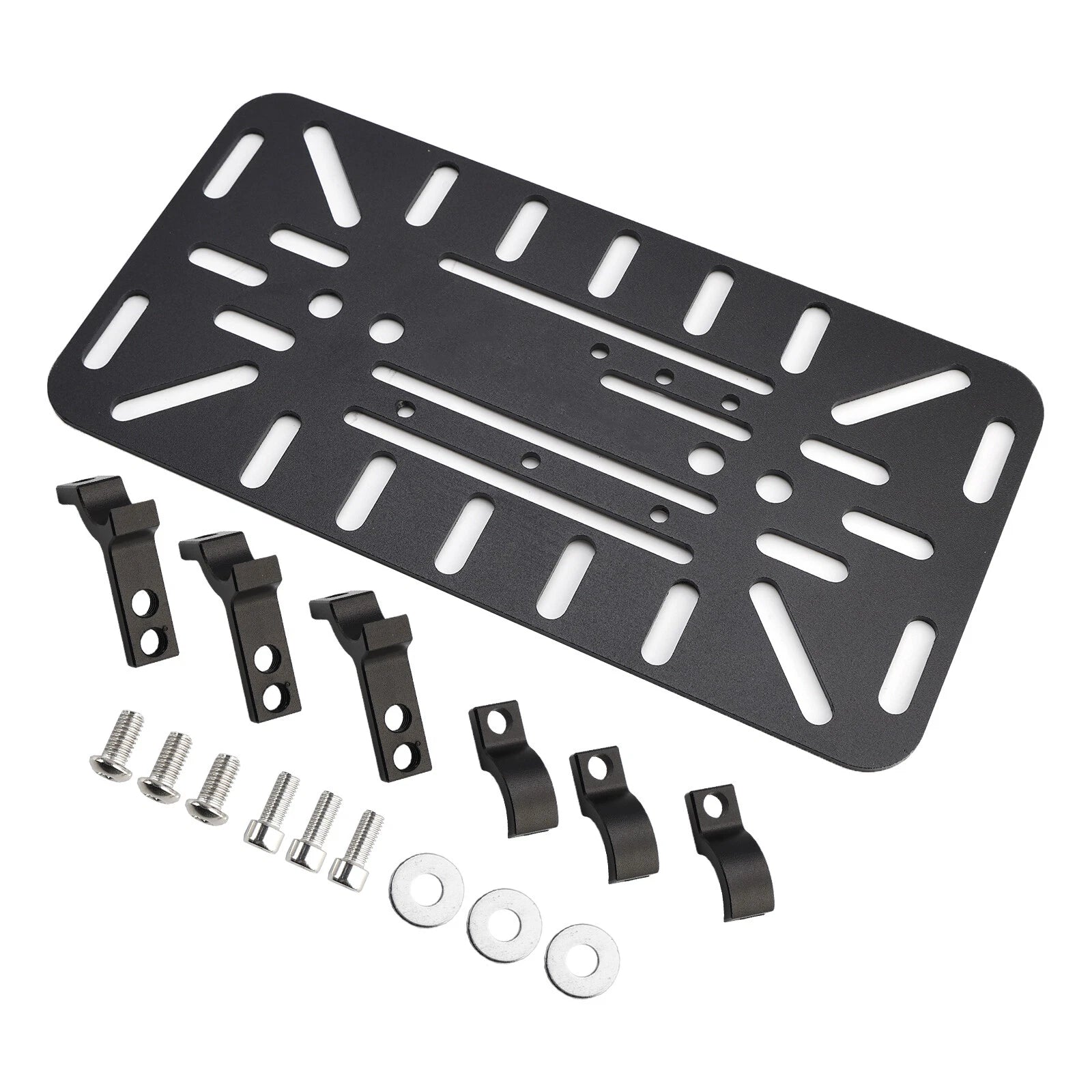 Set of 2 Dual-Sided Mounting Saddlebag Bracket Racks for Motorcycle