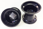 2X DWT Black A5 ATV Rear Wheel Rims 9" 9x8 4/115 for Yamaha YFZ450 Raptor 700 Banshee