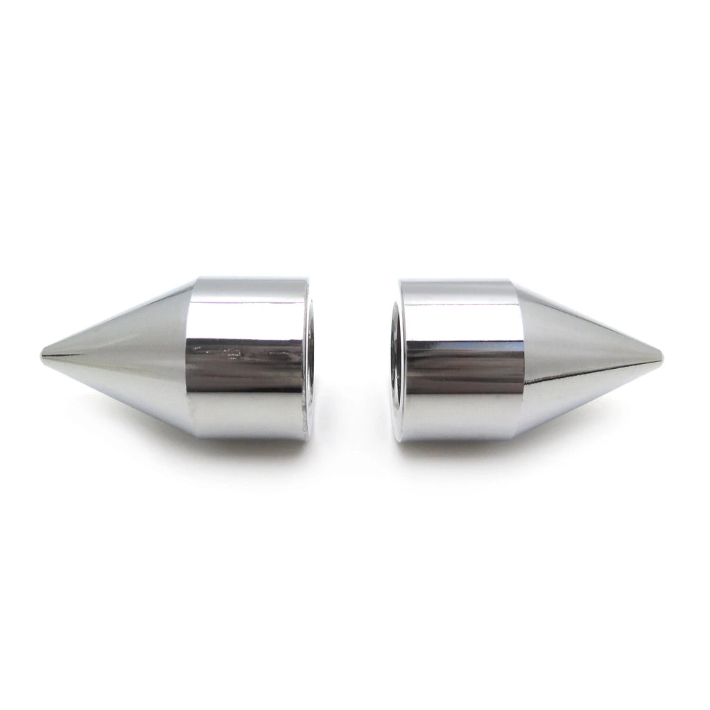 Set of 2 Chrome Cone Left Right Handle Bar Ends for Honda CBR (1993–2007)