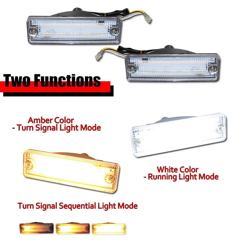 Switchback LED Turn Signal Lights for Mazda 323 626 Pickup Truck