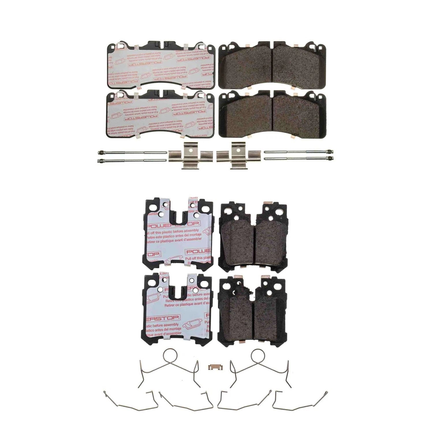 PowerStop Next Gen Euro Carbon Fiber Brake Pads Kit for Lexus LS460 (2007–2012)