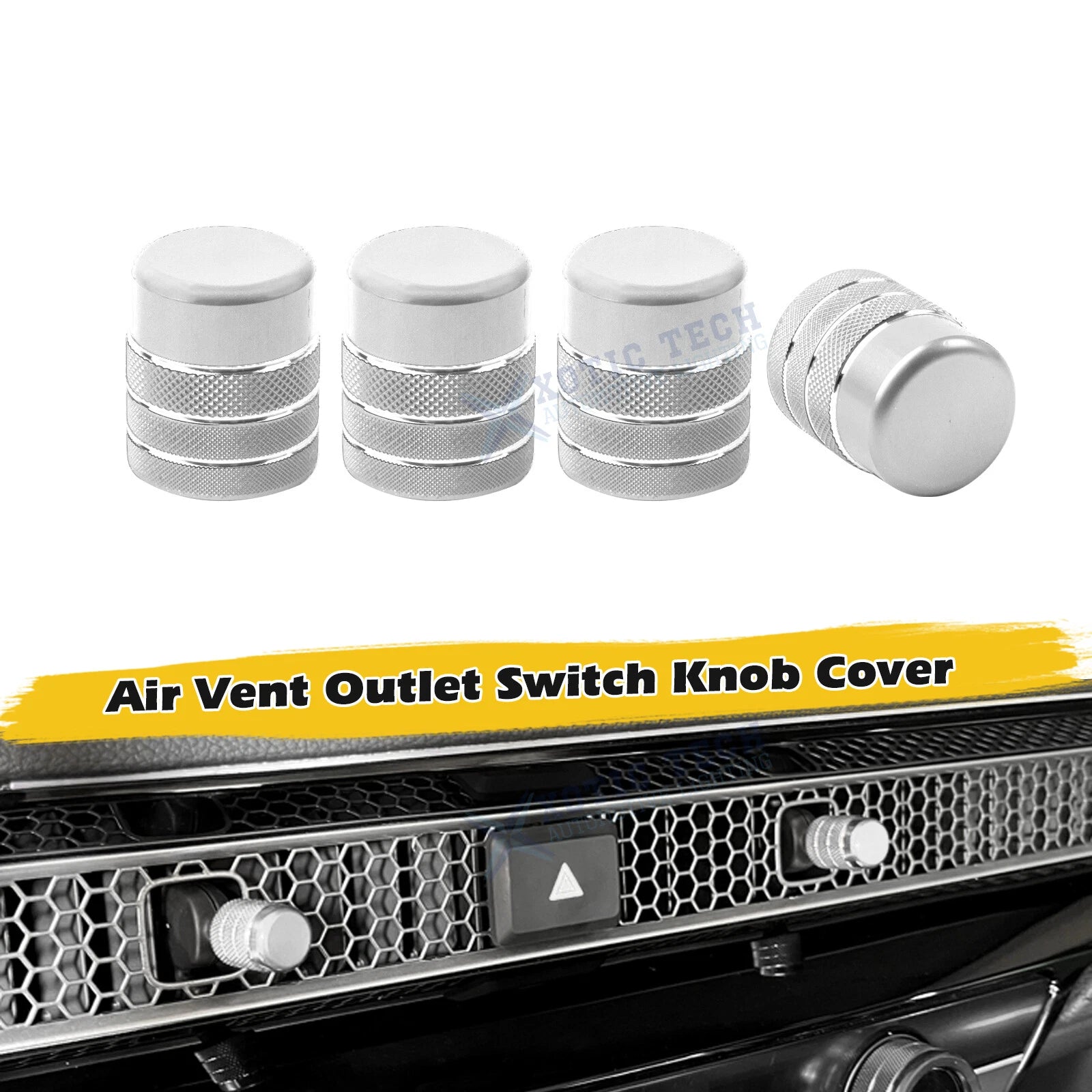 Console AC Air Outlet Knob Overlay Trim for Honda Civic (2023–2024)