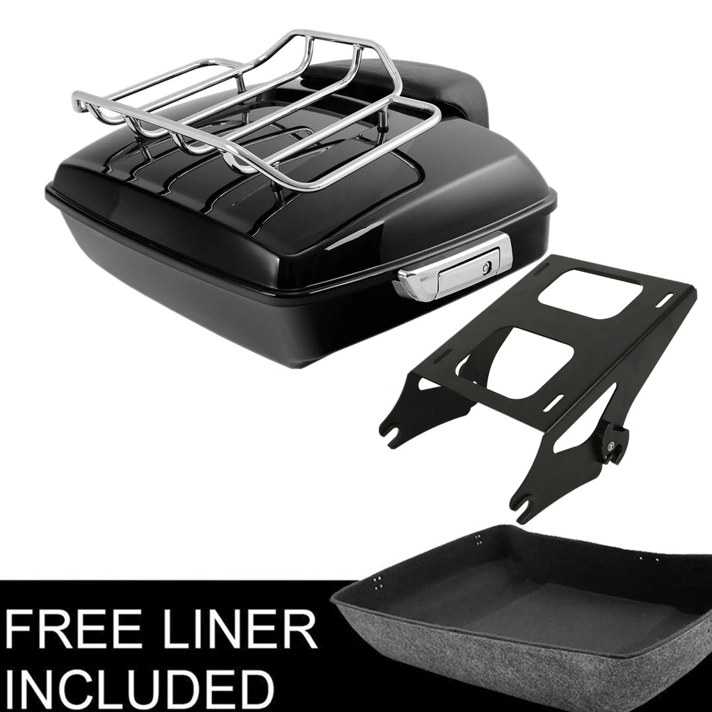 Chopped Trunk Pad Mount Rack for Harley Davidson Touring Road King (2014–2025)
