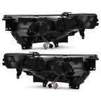 Full LED Headlight Pair for Ford Explorer (2020–2024) w/o Module, DRL, Chrome