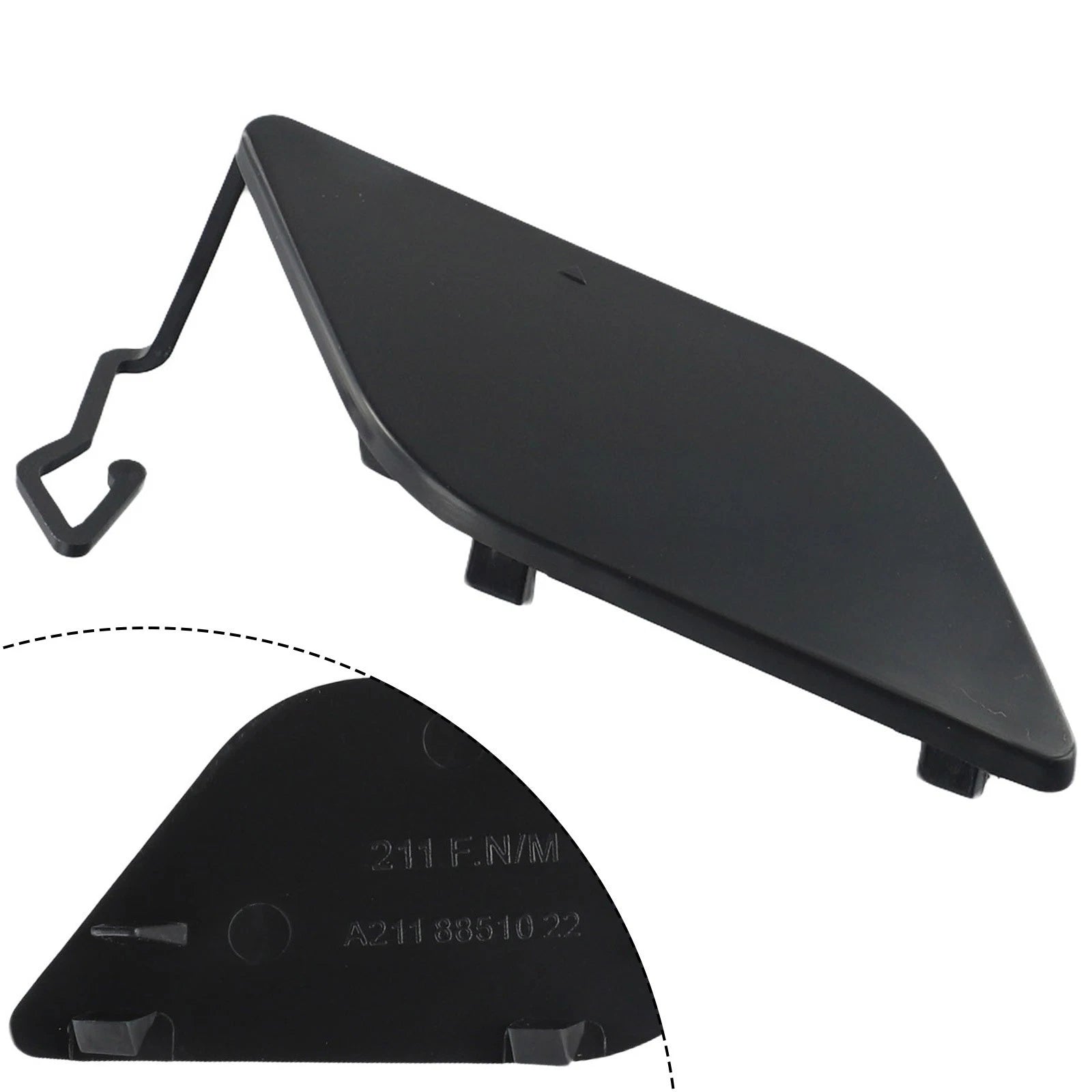Tow Hook Cover for Mitsubishi Outlander (2016–2021) Black ABS