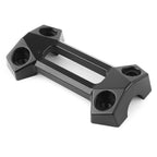 CNC Front Handlebar Riser Clamps Top Cover Kit Black for Kawasaki Z900 (2017–2022)