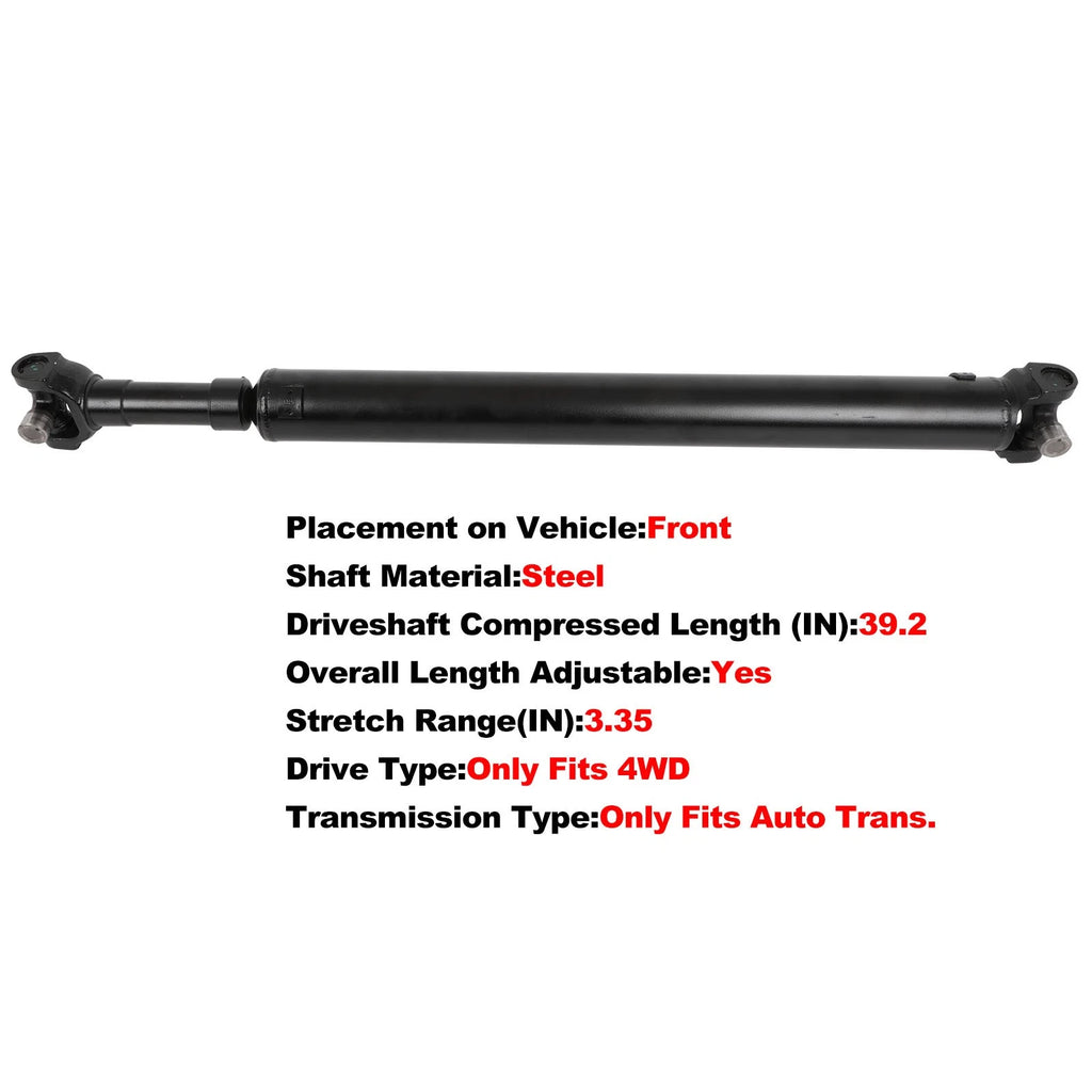 Drive Shaft for Ford Bronco (1990–1996) 4WD E4OD 4-Speed Trans