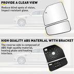 2X Heated Tow Mirror Glass for Ford F250 (2017–2022)