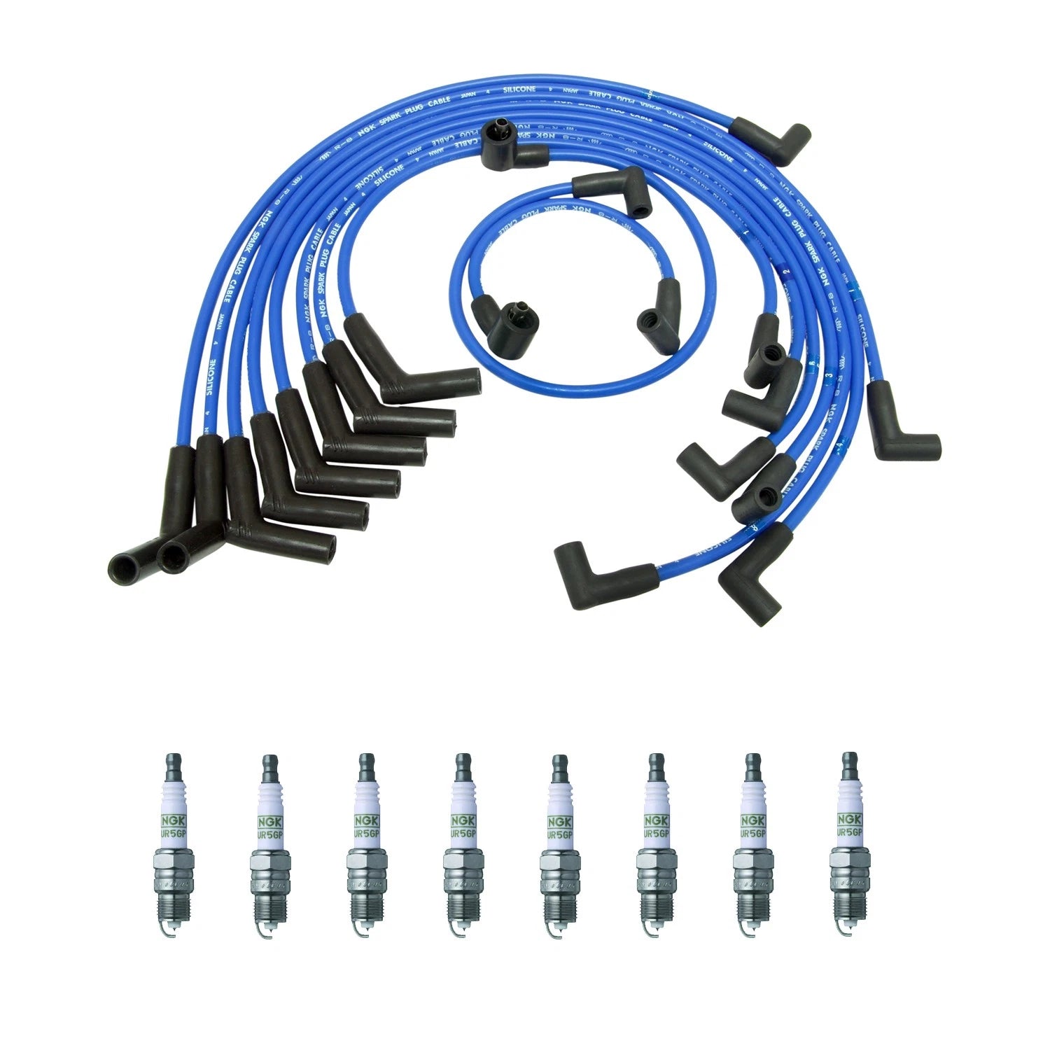 NGK Wire Set & 8 G-Power Platinum Spark Plugs Kit for Thunderbird Marquis