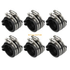 6X Intake Manifold Boot Carburetor Holders for Honda Valkyrie 1500 (1997–2003)