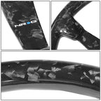 NRG ST-036FC Steering Wheel for Universal Fit (350mm, 3" Depth, 3-Spoke)