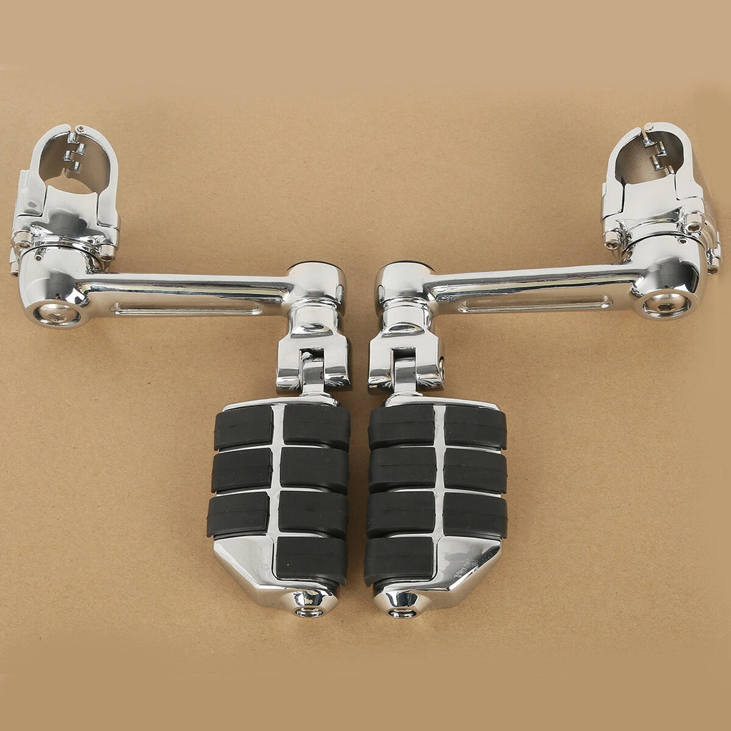 Set of 2 Chrome Footrests Footpegs for Honda Goldwing GL1800 (2001–2023)