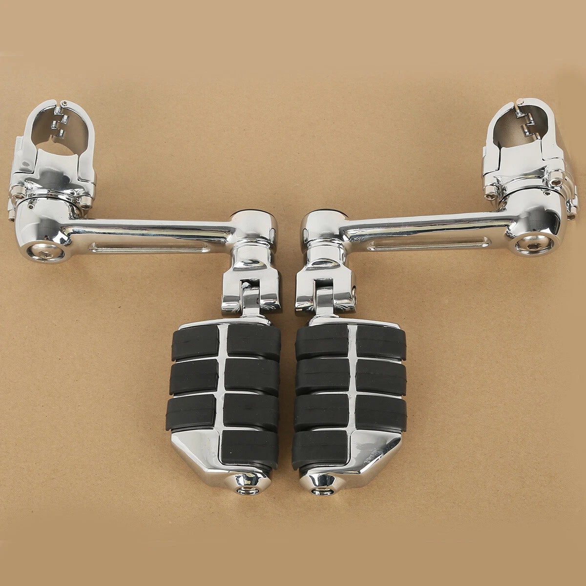 Set of 2 Chrome Footrests Footpegs for Honda Goldwing GL1800 (2001–2023)