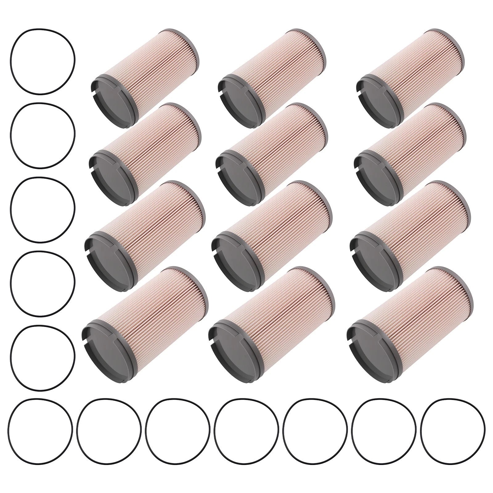 Fuel Filter Kit 12 Pack for Peterbilt Kenworth (2015–2017) K37-1029 WF10500