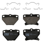 Set of 4 Disc Brake Pads for Toyota Matrix (2003–2008)