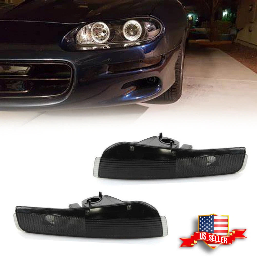 2X Smoked Lens Front Bumper Signal Lights for Pontiac Firebird Trans Am (1993–1997)