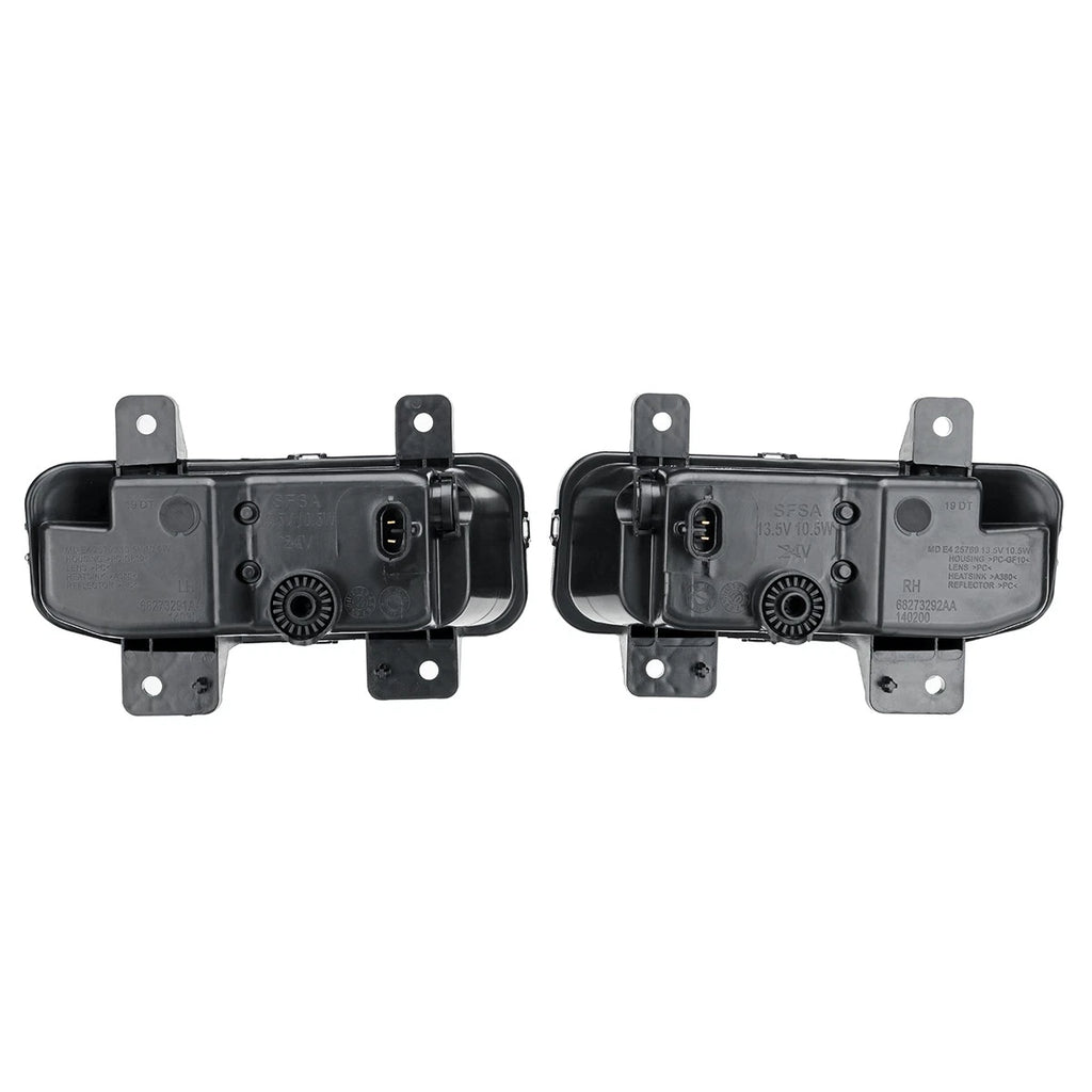 2X Clear Lens LED Fog Lights Assembly for Dodge RAM 1500 2500 3500 (2019–2021)