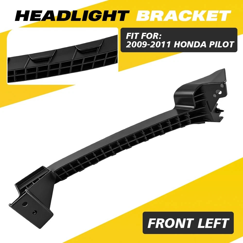 Set of 2 Front Bumper Headlight Mount Brackets for Honda Pilot (2009–2011) 71145SZAA00