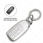 Remote Key Fob Case Cover TPU White & Silver for Chery Omoda 5 (2022–2023)