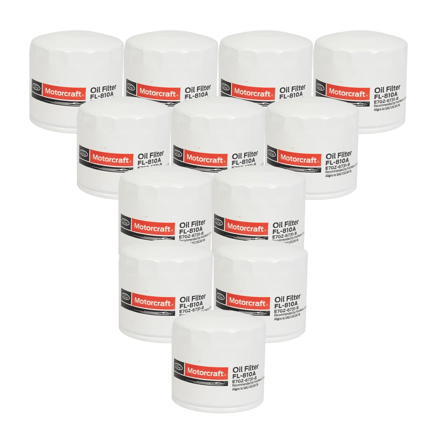 Set of 12 Engine Oil Filters for Acura Honda Hyundai Ford Pontiac (OEM)
