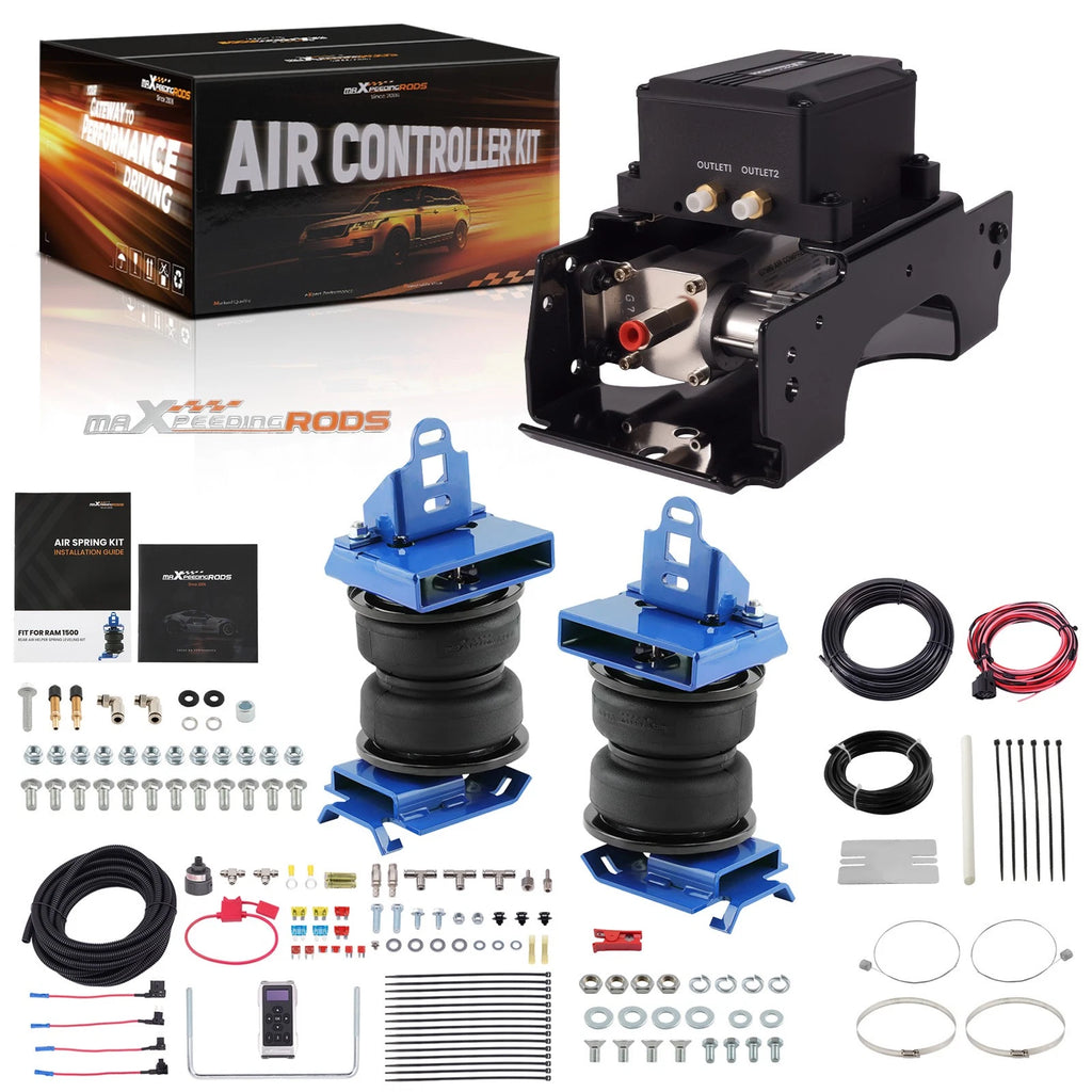 Air Suspension Kit with Dual-Path Wireless Compressor for Ram 1500 (2019-2025)