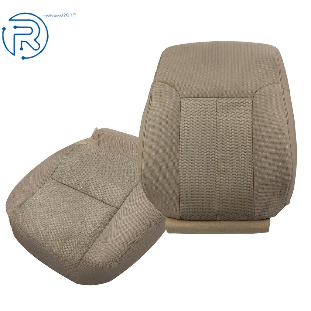 2X Cloth Seat Covers for Ford F-150 XLT (2011–2014) Tan