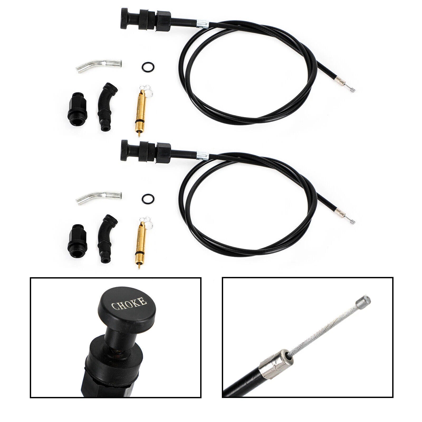2X Carburetor Choke Cable Plunger Kit for Honda Rancher TRX350 FM TM (2000–2006)