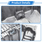1 Pc Engine Oil Pan for Ford Escape (2013–2018) DS7G6675EA Aluminum Silver