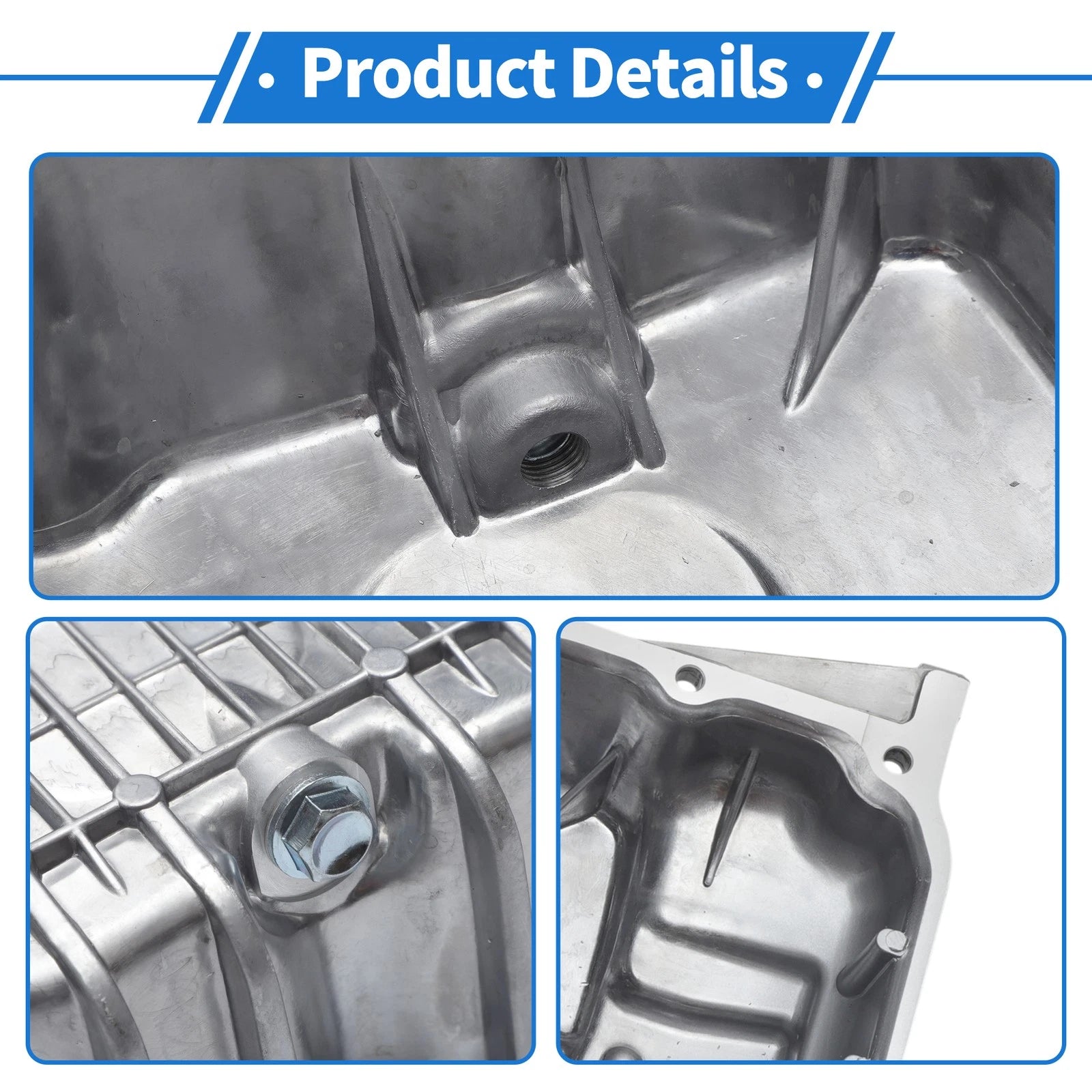 1 Pc Engine Oil Pan for Ford Escape (2013–2018) DS7G6675EA Aluminum Silver