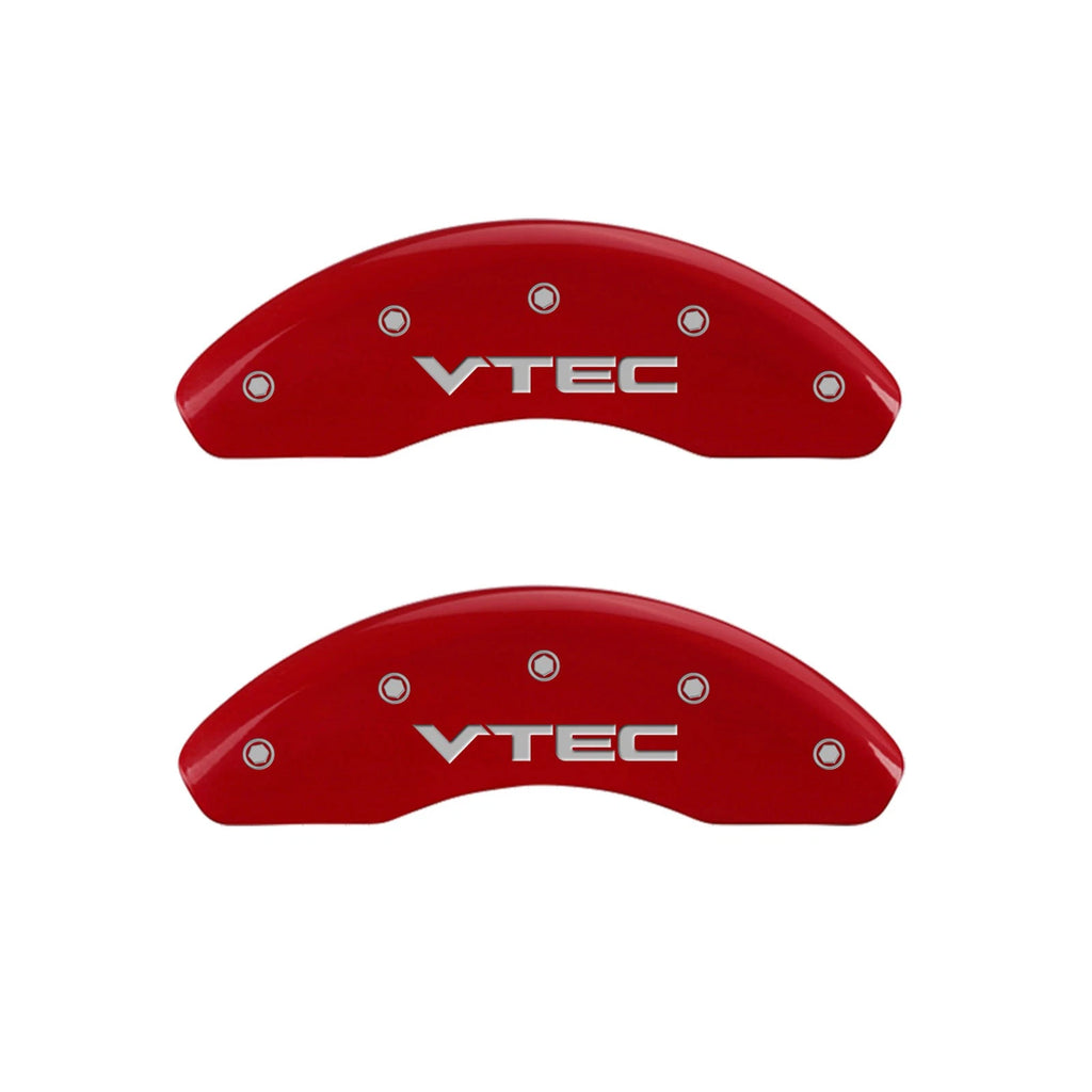 Red VTEC Caliper Covers Set of 4 for 2002–2003 Honda Civic Si