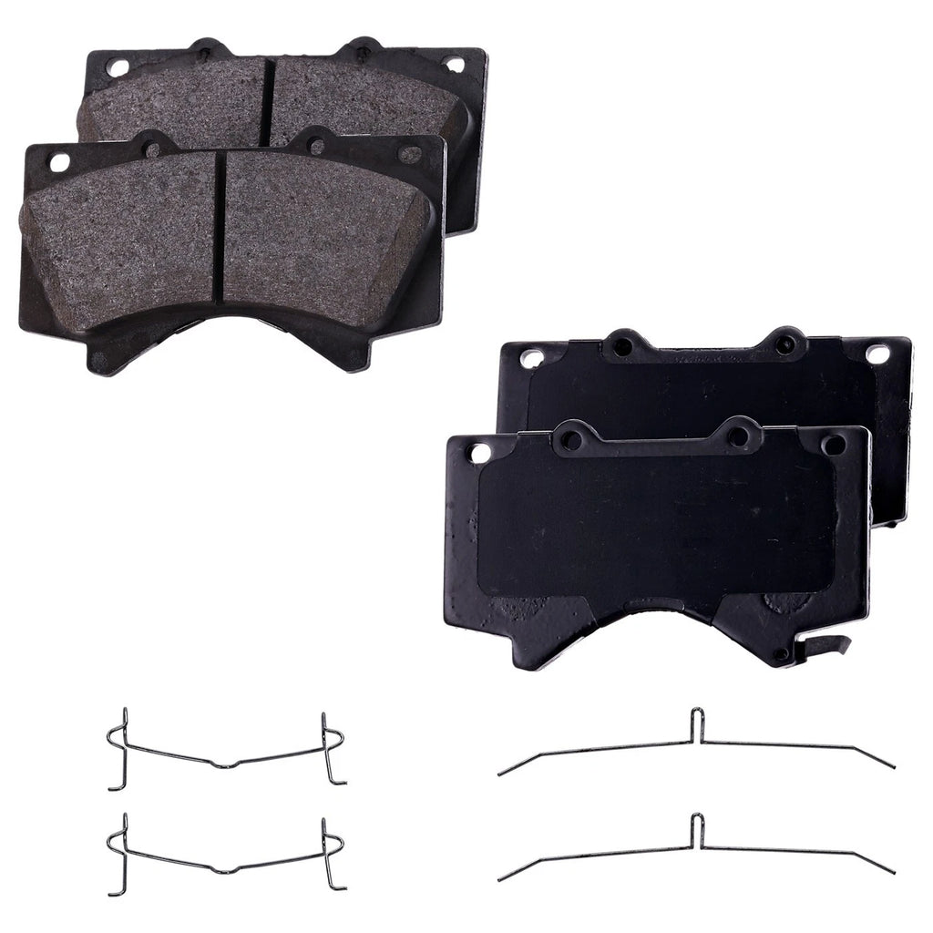 Front Ceramic Brake Pad Set for Toyota Tundra, Sequoia (2007–2021)
