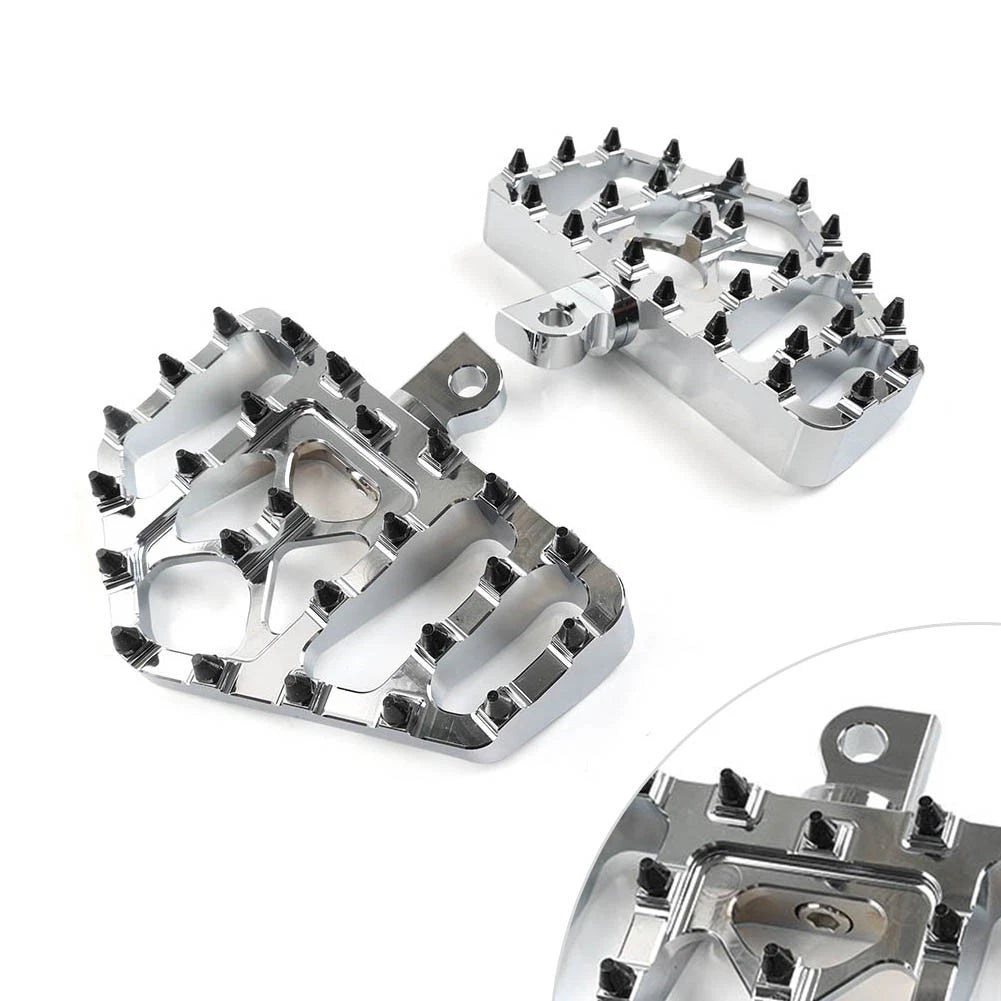 2X Wide Foot Pegs MX Style for Harley Dyna Touring Sportster Softail