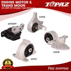 Set of 4 Engine Motor and Transmission Mounts for Chrysler Town & Country (2001–2007)