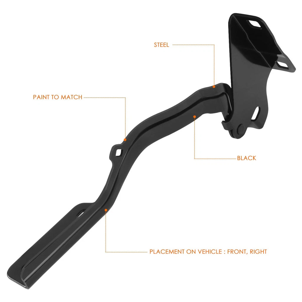 RH Passenger Side Steel Engine Hood Hinge for Chevy City Express (2015–2018)