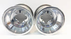2X DWT Polished A5 Rolled Lip ATV Rear Wheel 9x8 4/110 for KFX400 KFX450R (2003–2009)