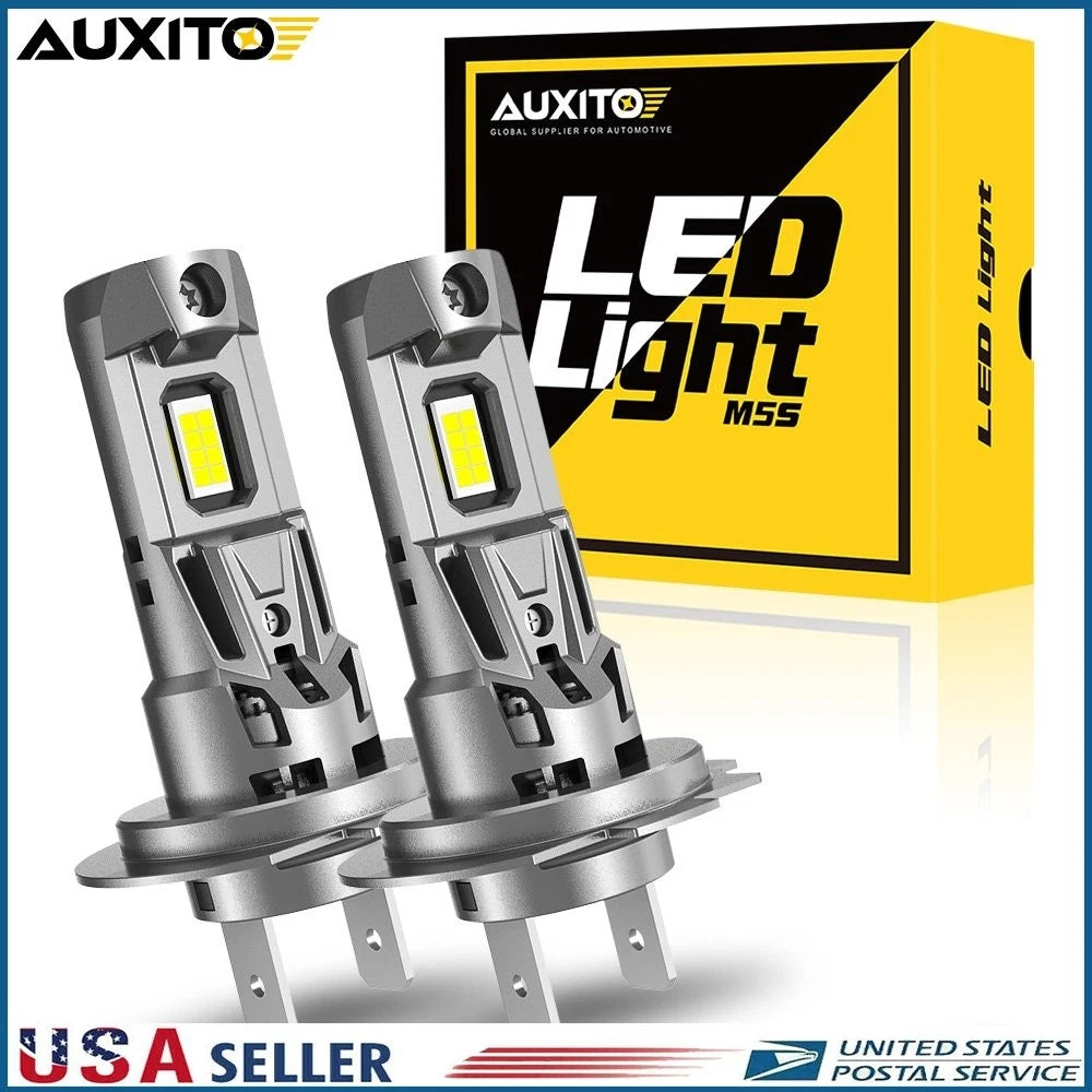 2X H7 LED Headlight Bulb Kit for AUXITO (6500K, 22000LM, 120W)