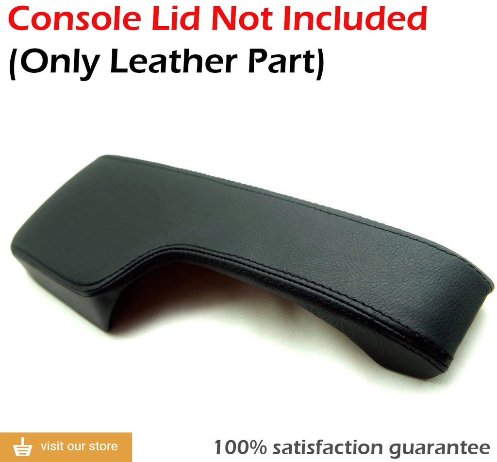 Center Console Armrest Cover for Honda Civic (2001–2005) Black Leather