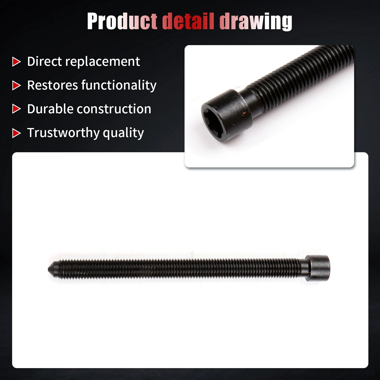 Head Bolts Kit for Audi A4 A6 Quattro Allroad 2.7L VW Passat 2.8L (1997–2005)