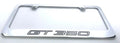 License Plate Frame Front for Ford Mustang GT350 (Chrome with Black Emblem)