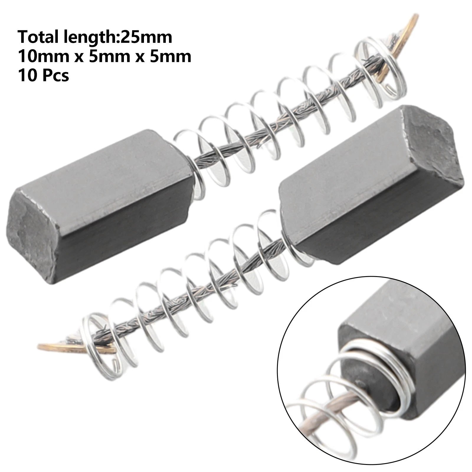 10X Replacement Carbon Brushes for Electric Motors (10x5x5mm)