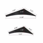 4Pcs Black Front Bumper Lip Diffuser Canards Splitter for Universal Fit Car Truck (2010-2025)