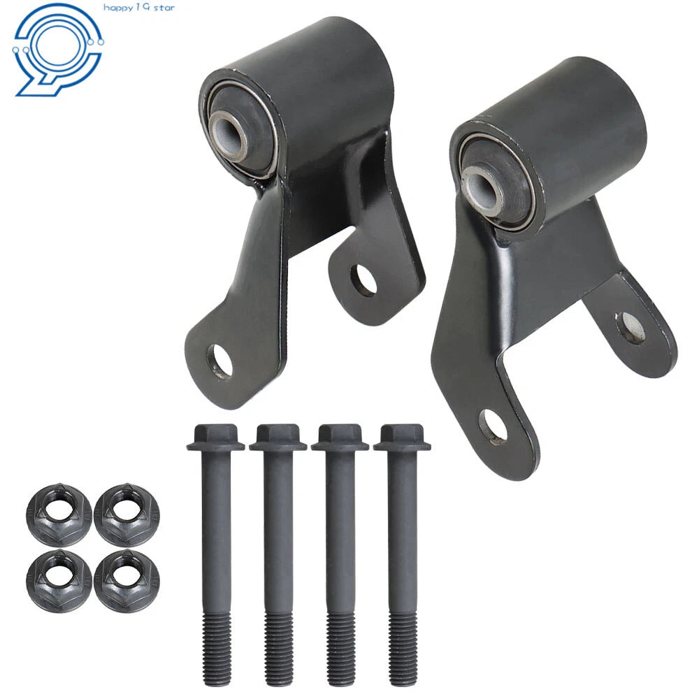Set of 2 Leaf Spring Rearward Shackle Brackets for Chevy GMC (2009–2013)